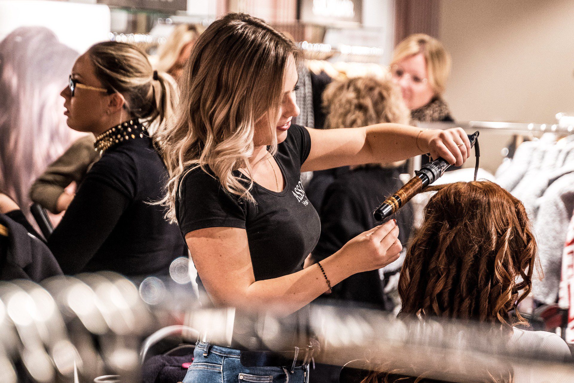 New Customers; Busy Hair Salon